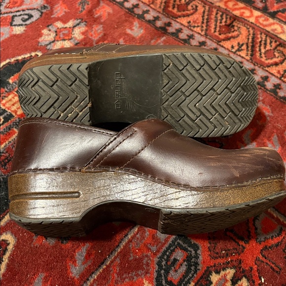 Dansko Brown Leather Clogs - Picture 3 of 3